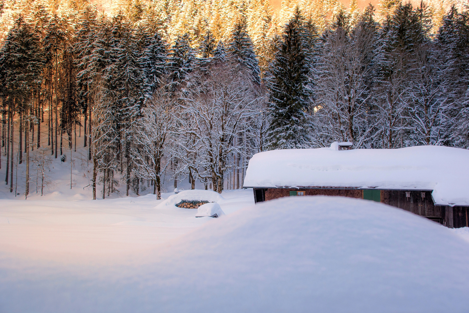 Trettachtal im Winterschlaf