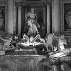 Trevi Fountain BW