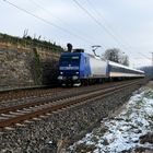 TRI Ersatzzug auf der Neckar-Frankenbahn bei Lauffen a. Neckar 19.1.2024