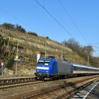 TRI-Ersatzzug auf der Neckar Frankenbahn unterhalb der Weinbergvilla bei Nordheim 11.1.2024