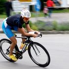 Triathlet auf der Radstrecke 1