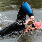 Triathlet beim schwimmen