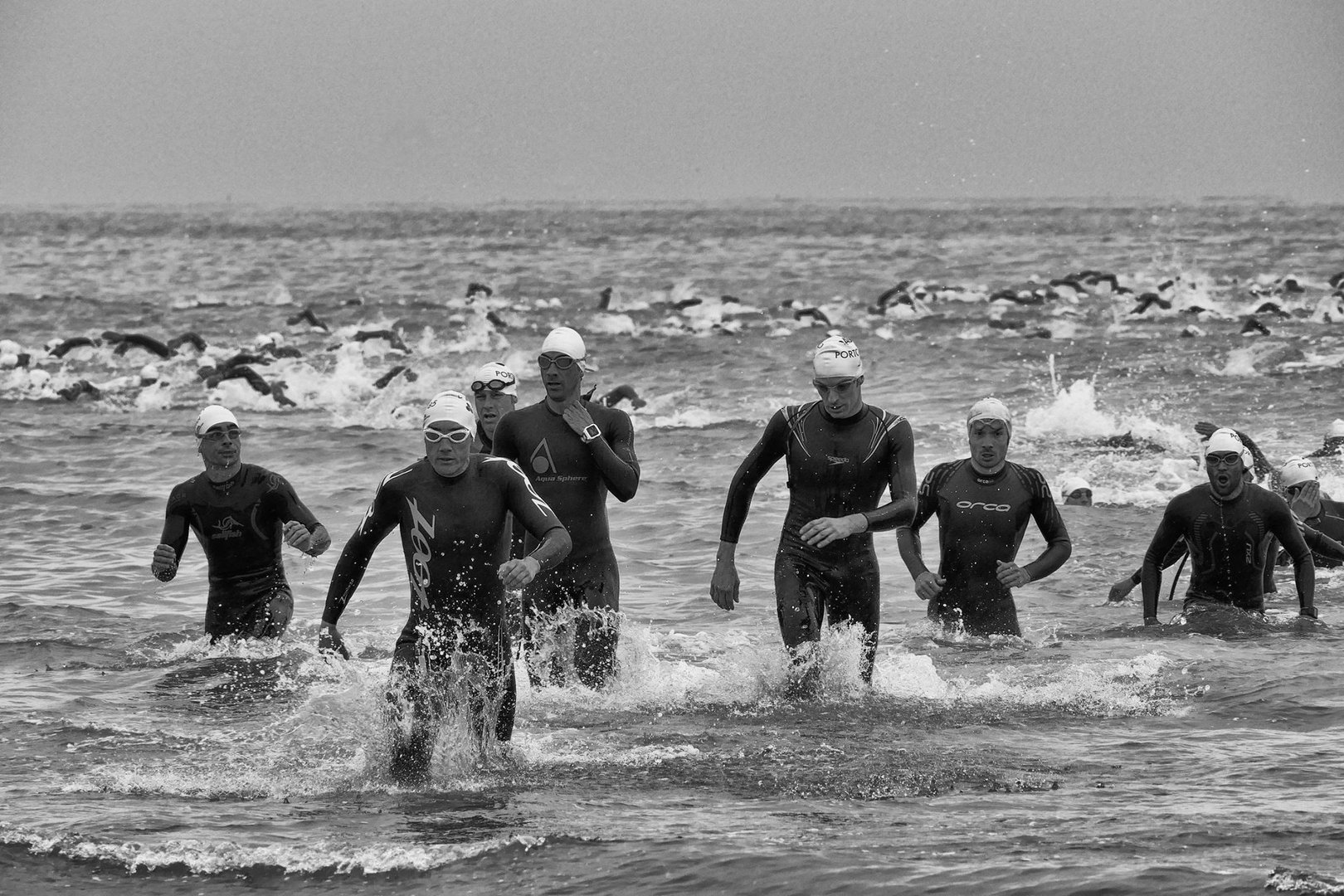 Triathlon finishing line