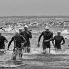 Triathlon finishing line