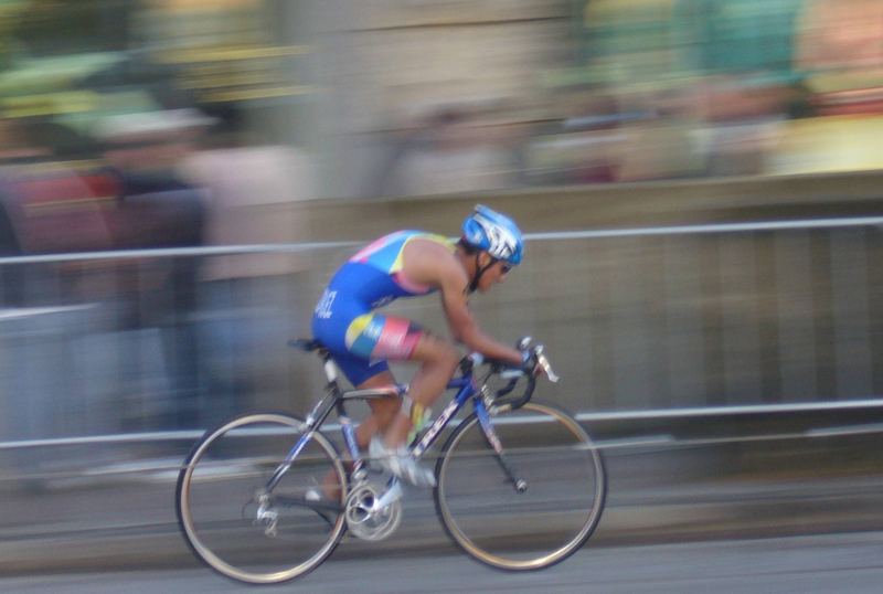 Triathlon Weltmeisterschaft Hamburg 2007 - Bewegungsunschärfe