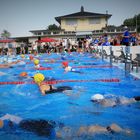 Triathlon:Start mit dem Schwimmen