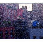 Tribeca through the raindrops