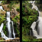 Triberger Wasserfälle / Vergleich Juli zu Mai