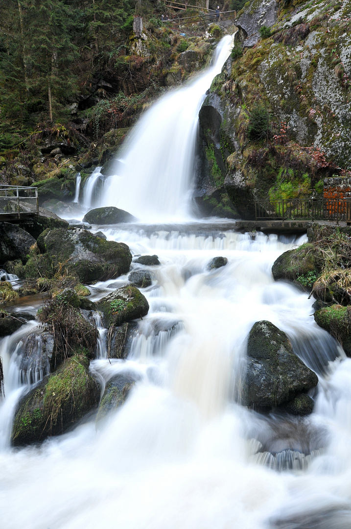 Triberger Wasserfall Auslauf untere Stufe