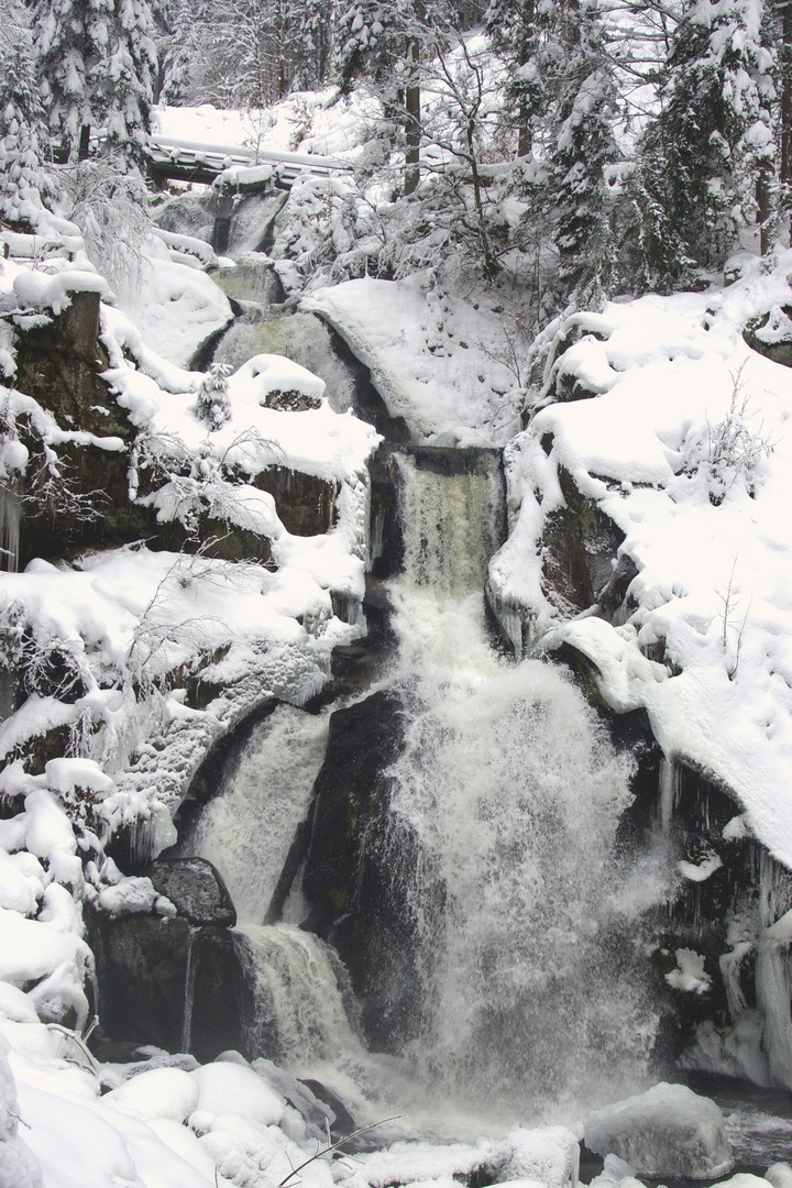 Triberger Wasserfall im Winter