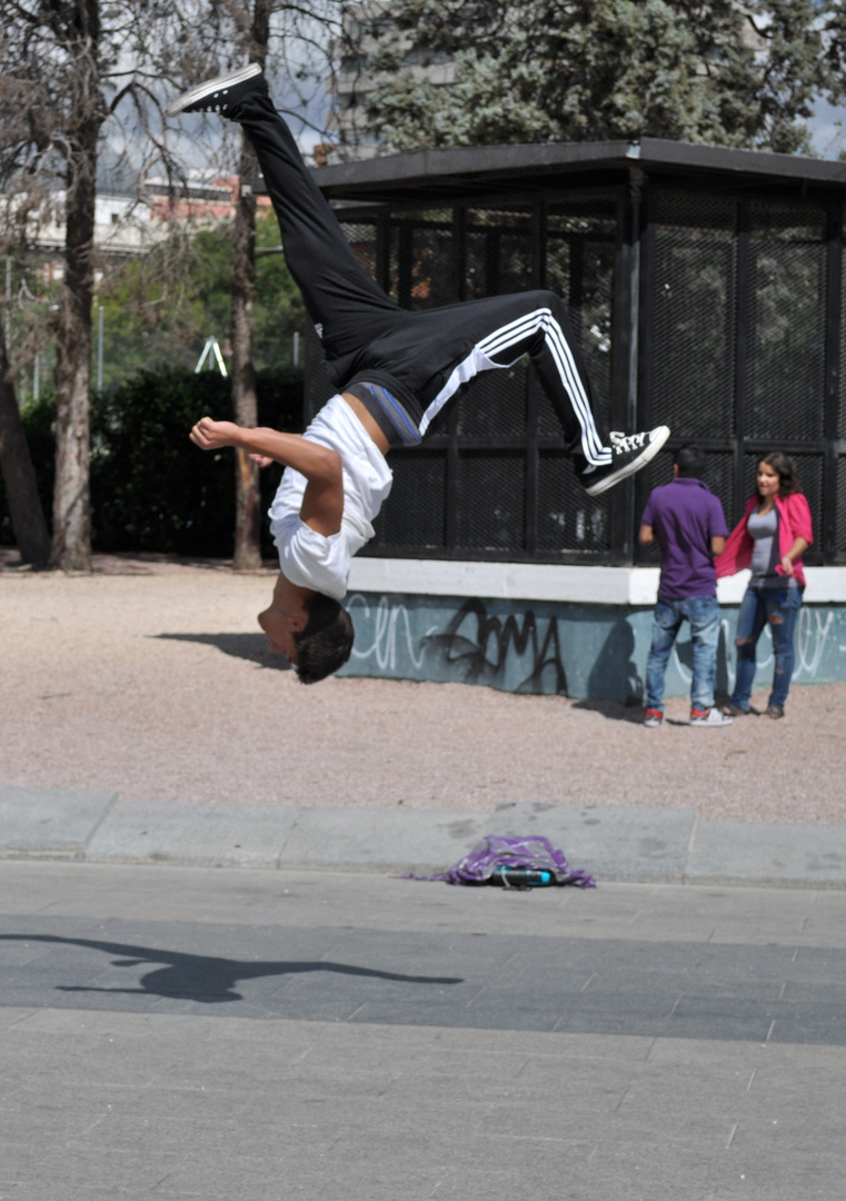 Tricking en las calles de Madrid