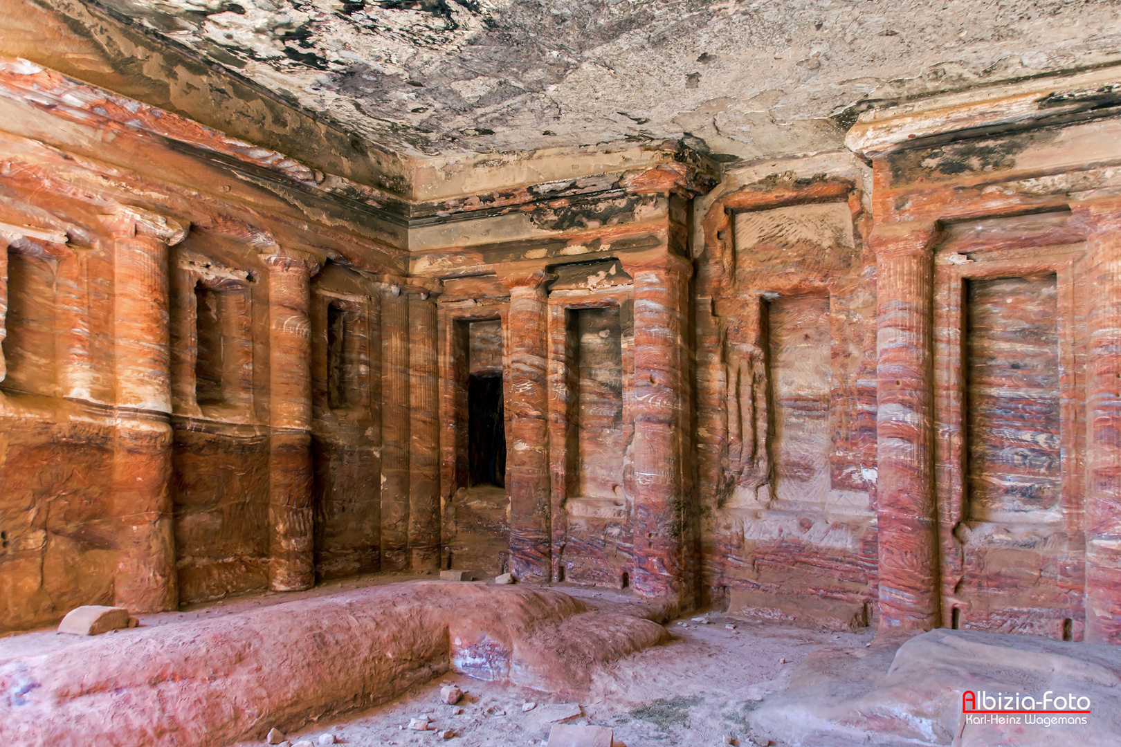 Triclinium - Petra, Jordanien