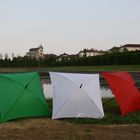 tricolore con gli ombrelli