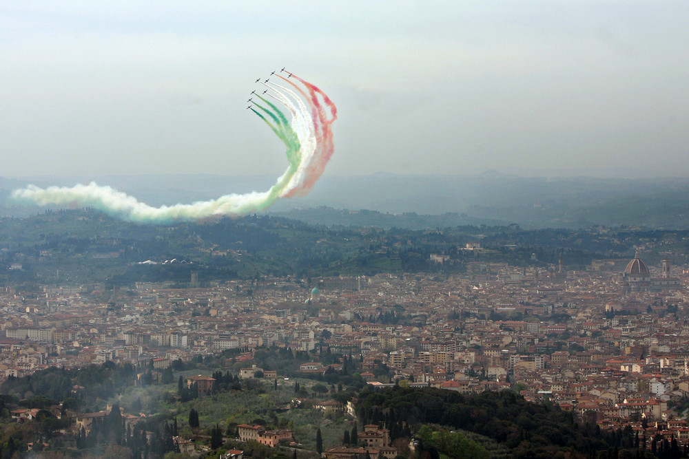 tricolore su firenze