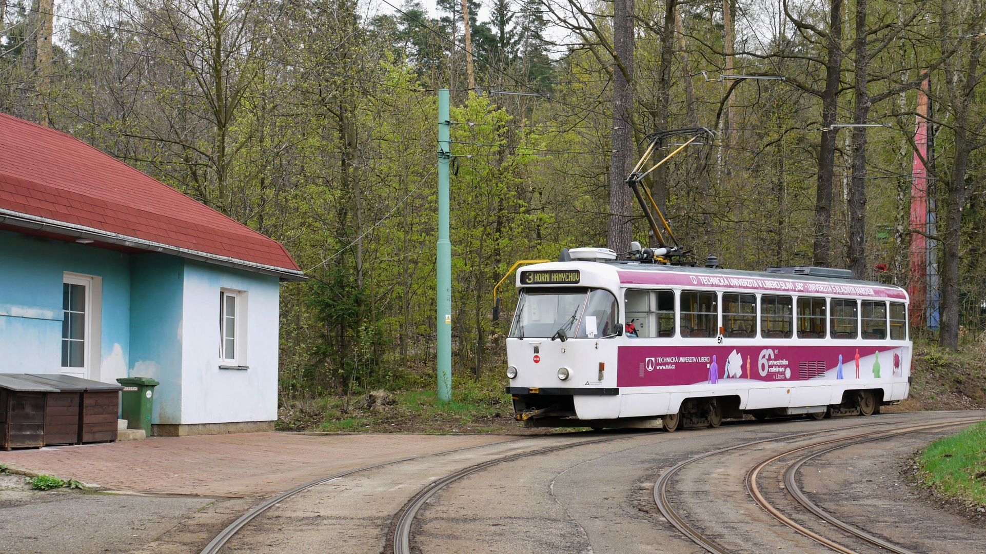 Triebwagen 51 in Liberec