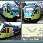 Triebwagen der WestfalenBahn GmbH im HBF Münster