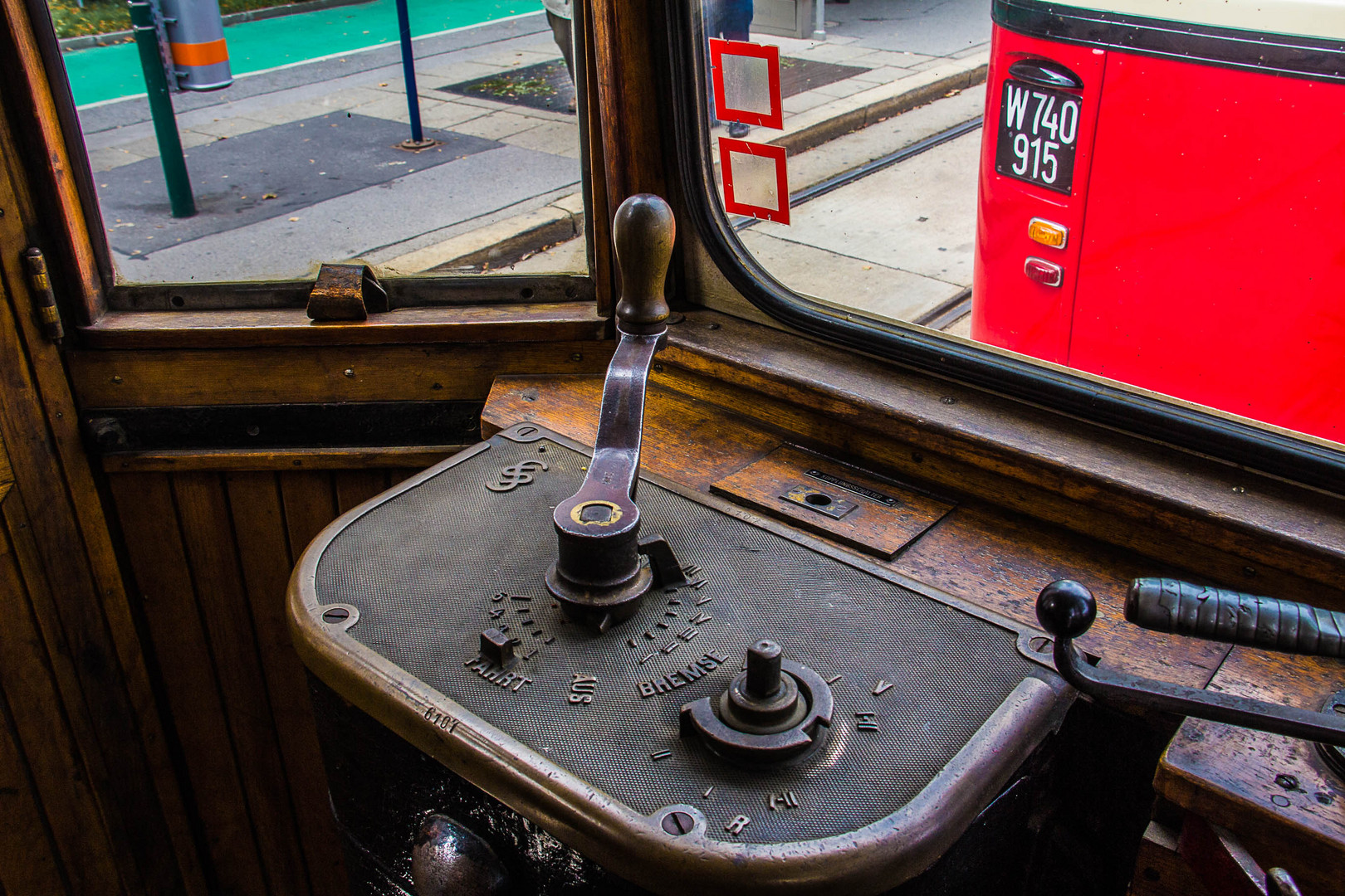 Triebwagen Type L1 Nr. 2606 Blick auf den Führerstand