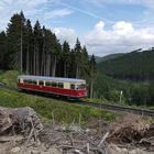 Triebwagen von Eisfelder Talmühle nach Wernigerode