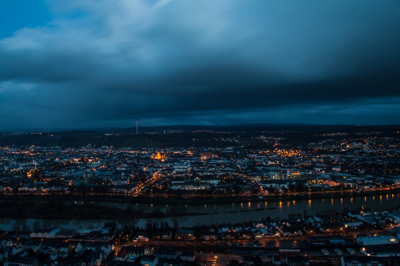 Trier bei Nacht (und Regen)