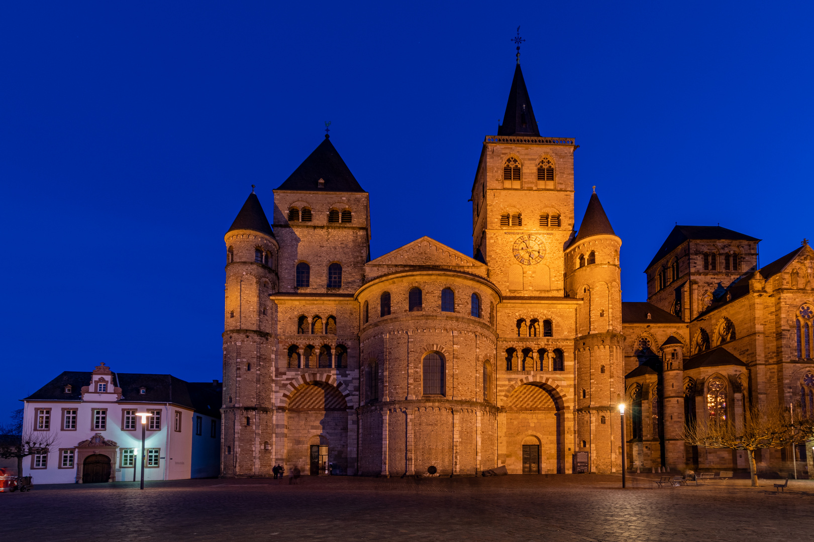 Trier cathedral during the blue hour.