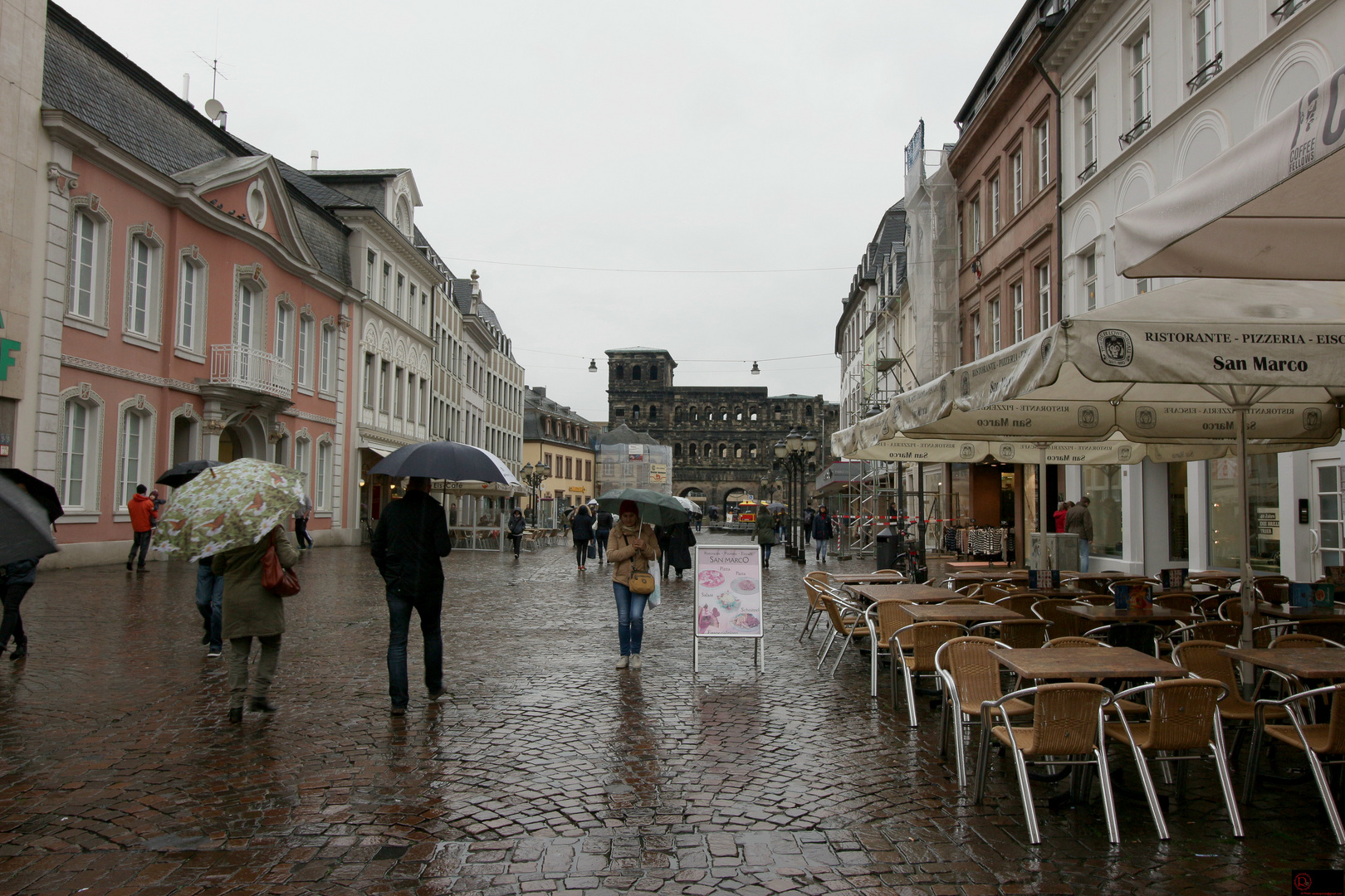 Trier im Regen