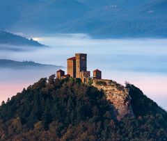 Trifels im Vollmondlicht