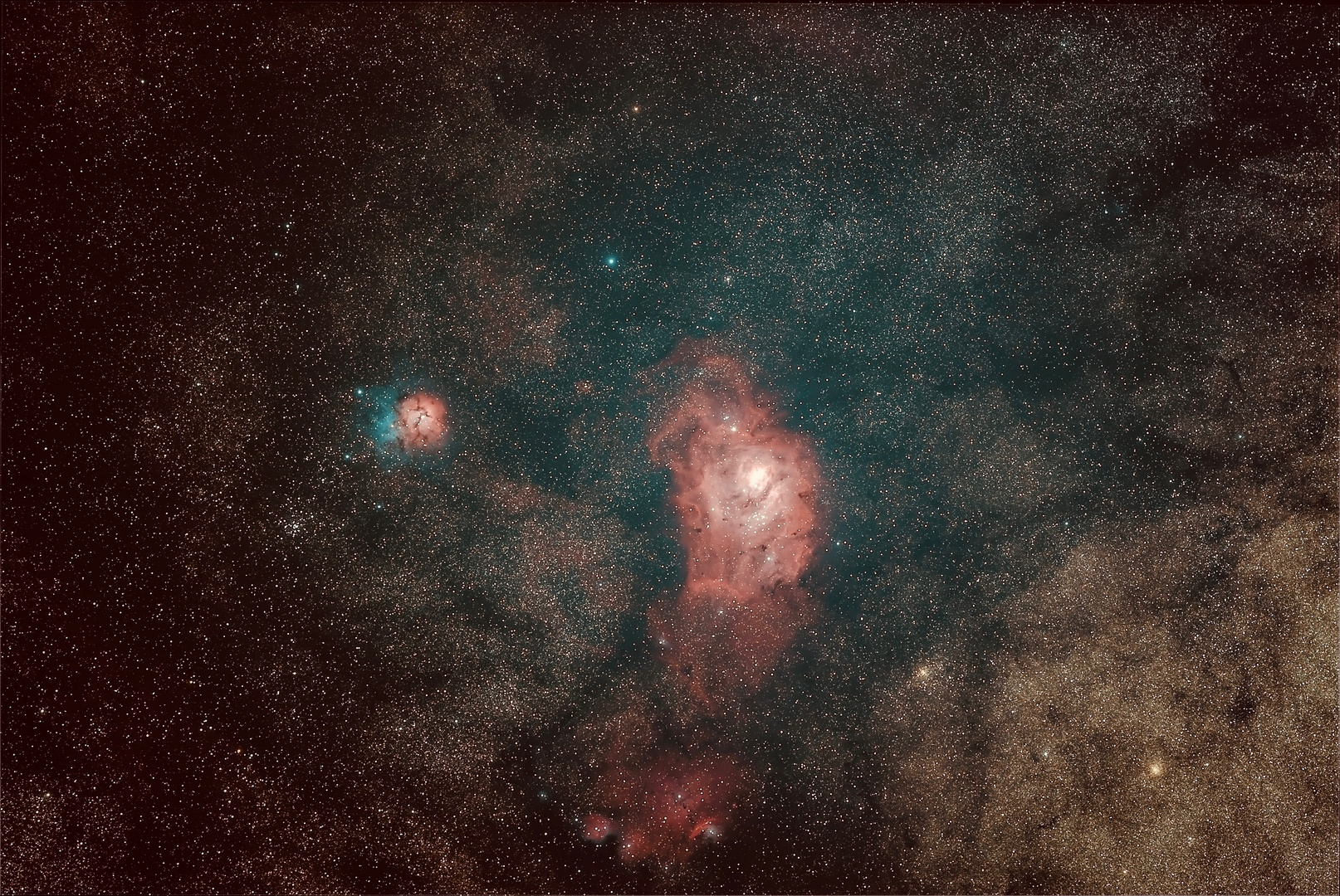 Trifid und Omeganebel