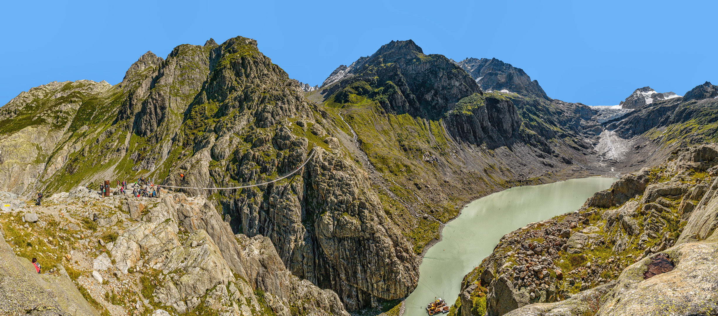 Triftbrücke und Triftgletscher