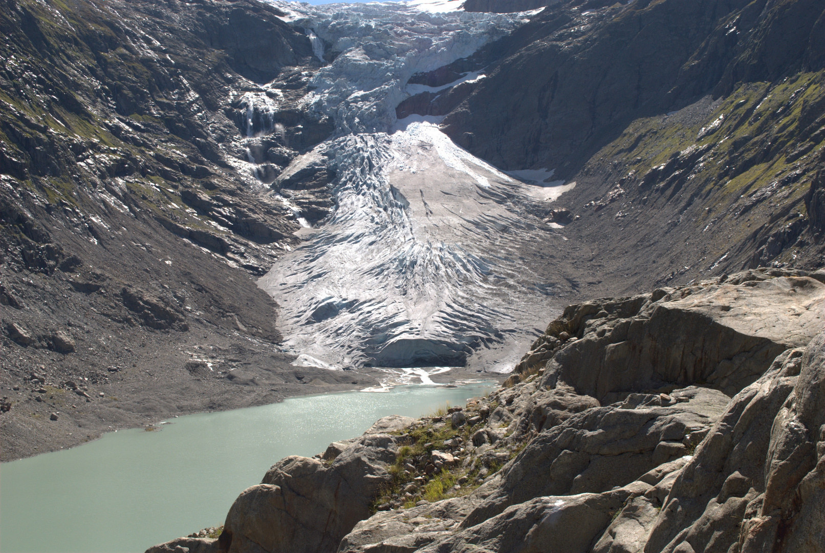 Triftsee mit Gletscher