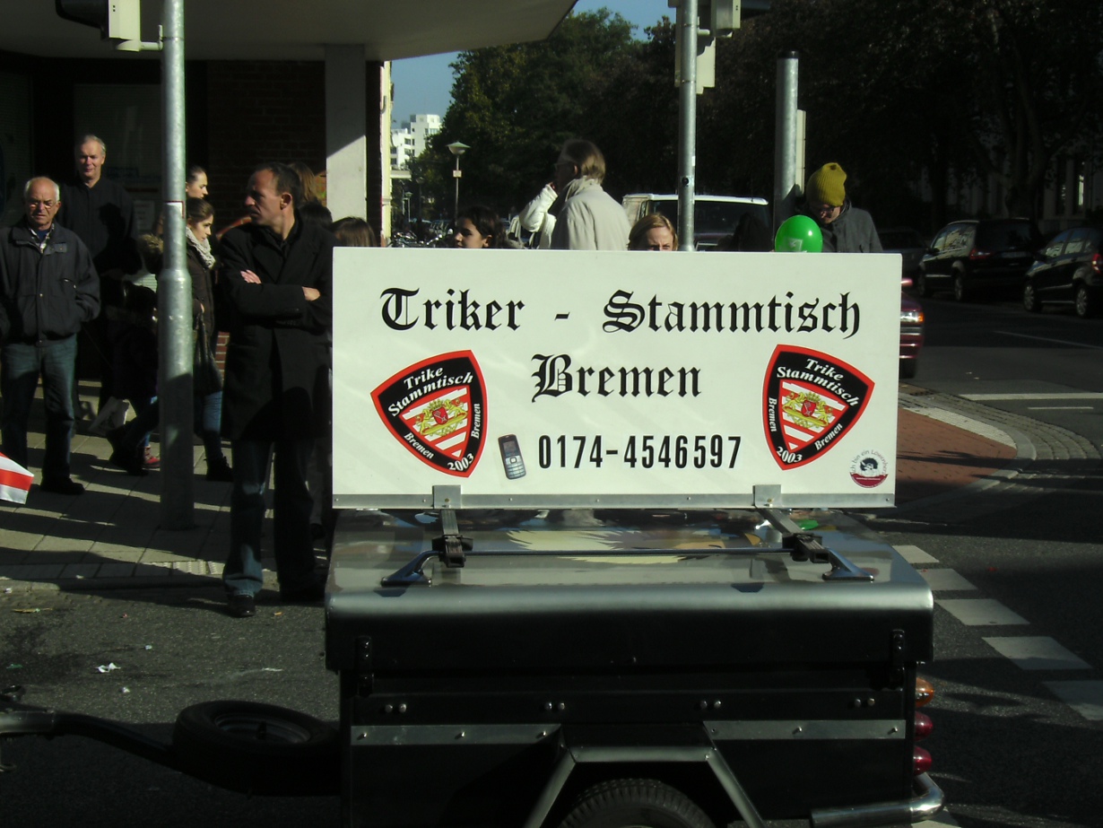 Triker Stammtisch im Bremer Freimarktsumzug gestern