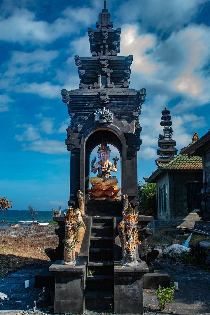 Trimurti in the altar