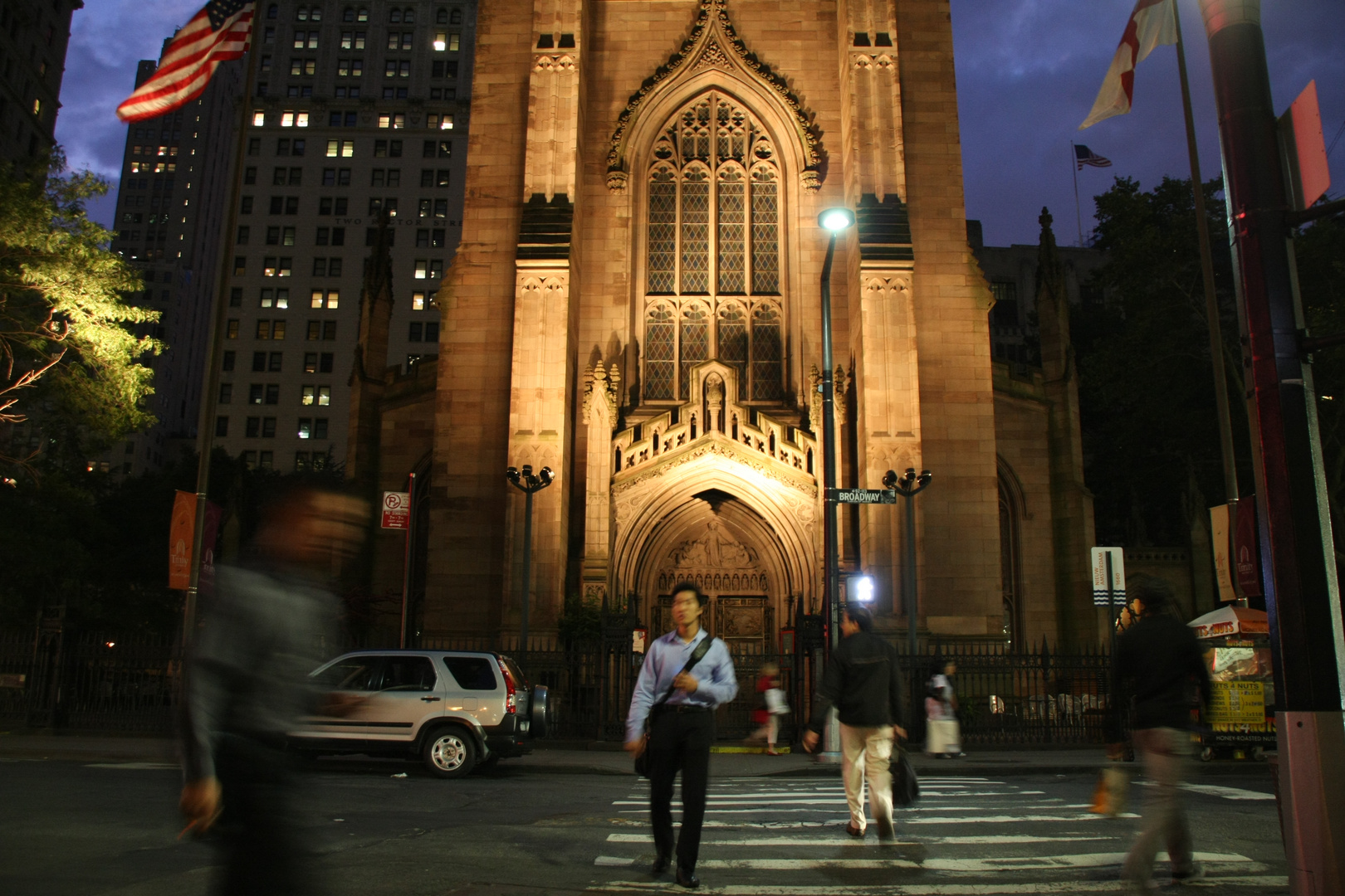 Trinity Church at the Intersection Wall Street & Broadway