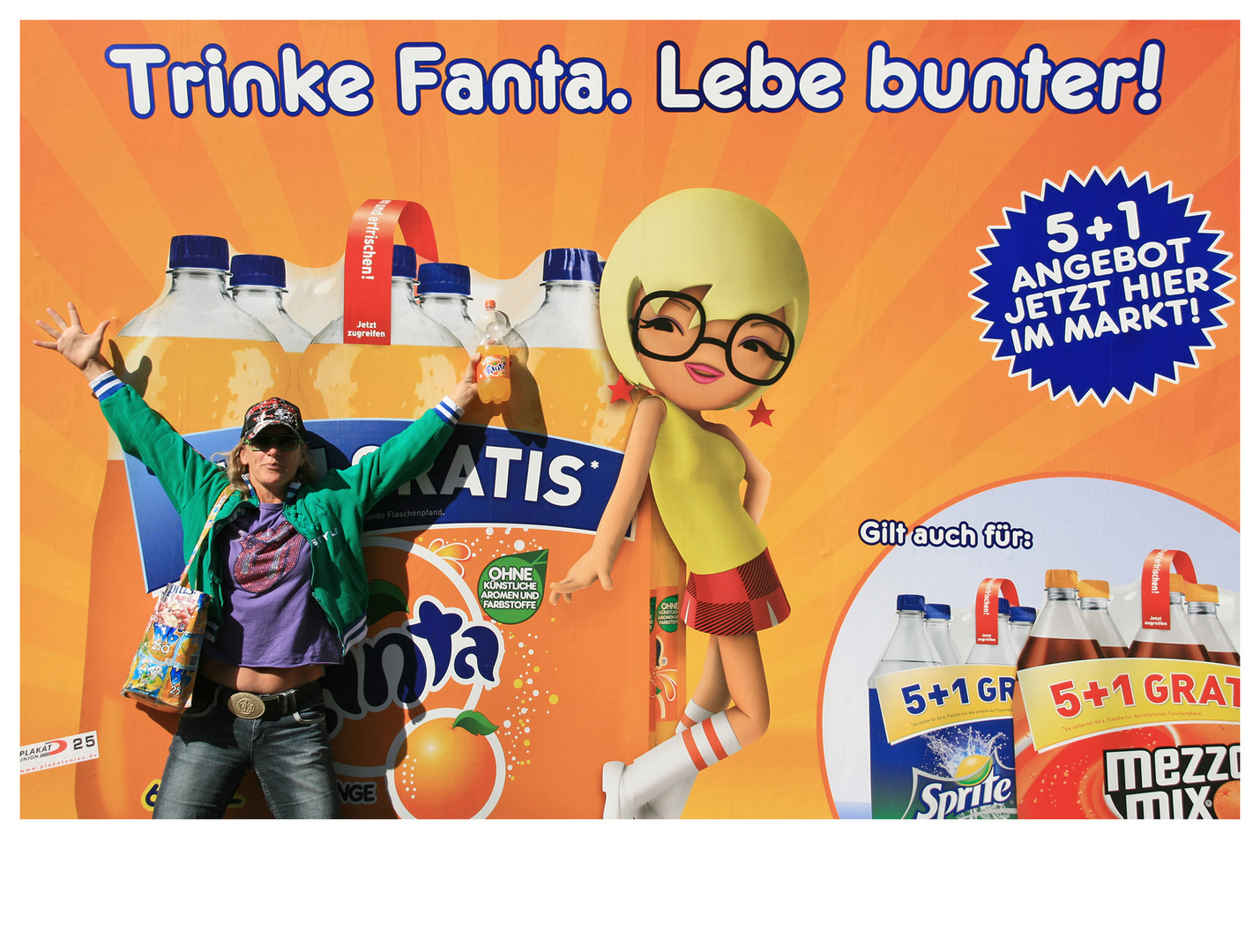 Trinke Fanta. Lebe bunter !