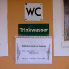 Trinkwasser und Humor...