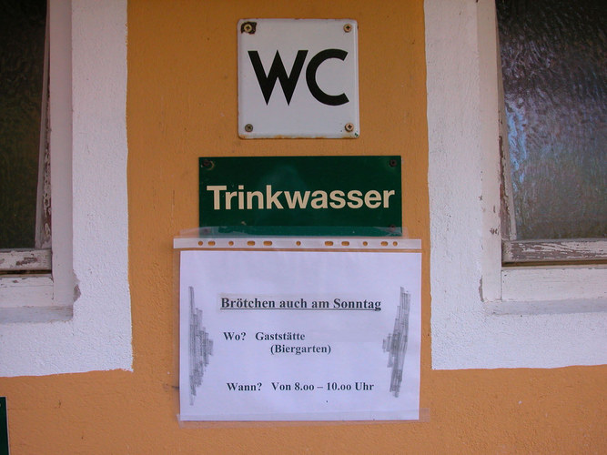 Trinkwasser und Humor...