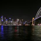 Trip nach Australien: Sydney bei Nacht, von Kiribilli aus aufgenommen