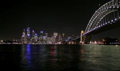 Trip nach Australien: Sydney bei Nacht, von Kiribilli aus aufgenommen