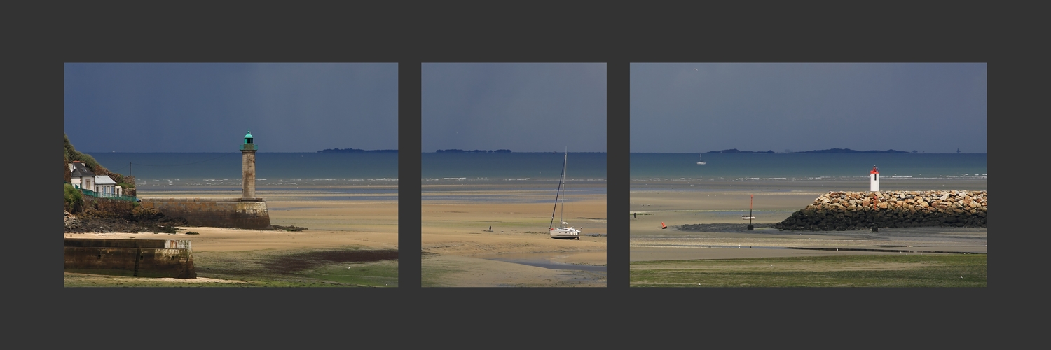 Triptyque à marée basse