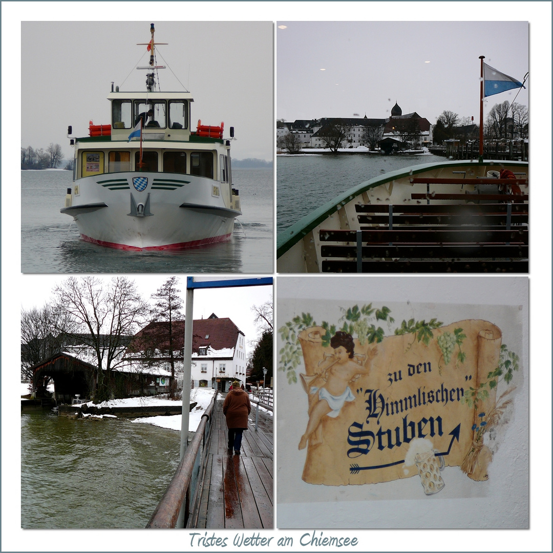 Tristes Wetter am Chiemsee..