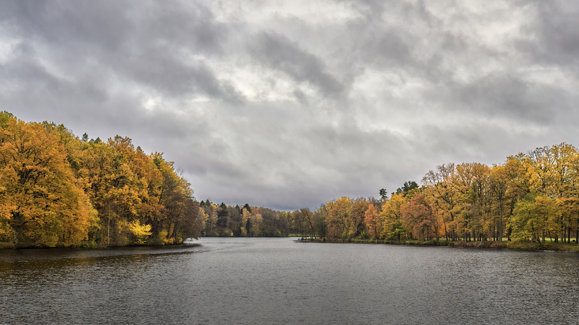 Tristesse, aber Herbstfarben am Lopausee | Amelinghausen