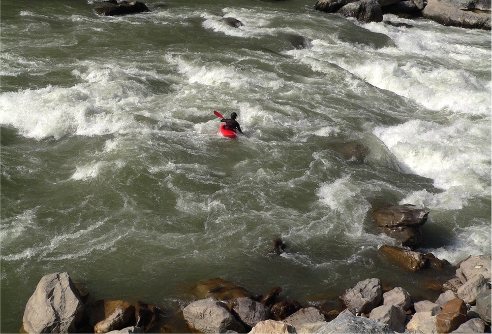 Trisuli River on a Class V Rapid