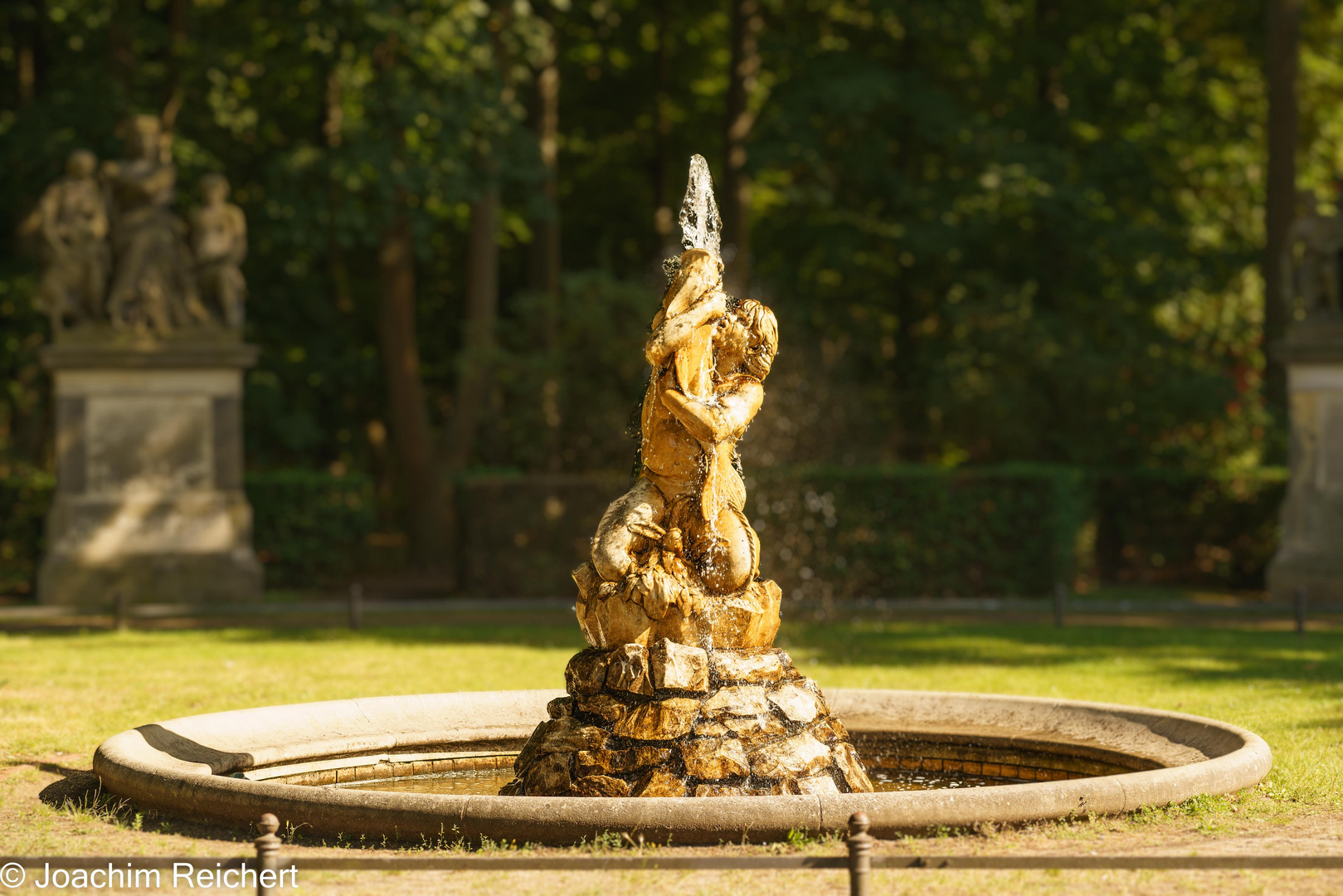 Tritonbrunnen auf dem Großfürstenplatz des Berliner Tiergartens