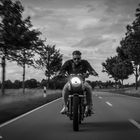 Triumph Bonneville T100 on the road