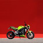 Triumph Speed Triple and the Red Wall...