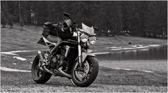 ... Triumph Speed Triple auf Reisen ...