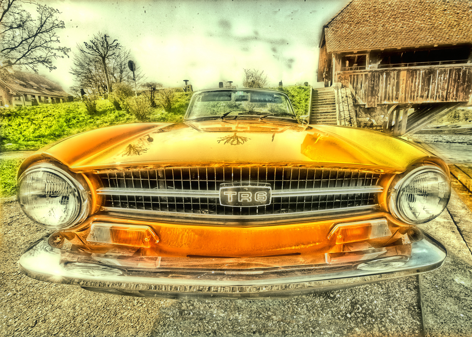 Triumph TR6 in HDR