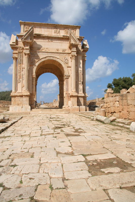 Triumphbogen des Septimus Severus in Leptis Magna