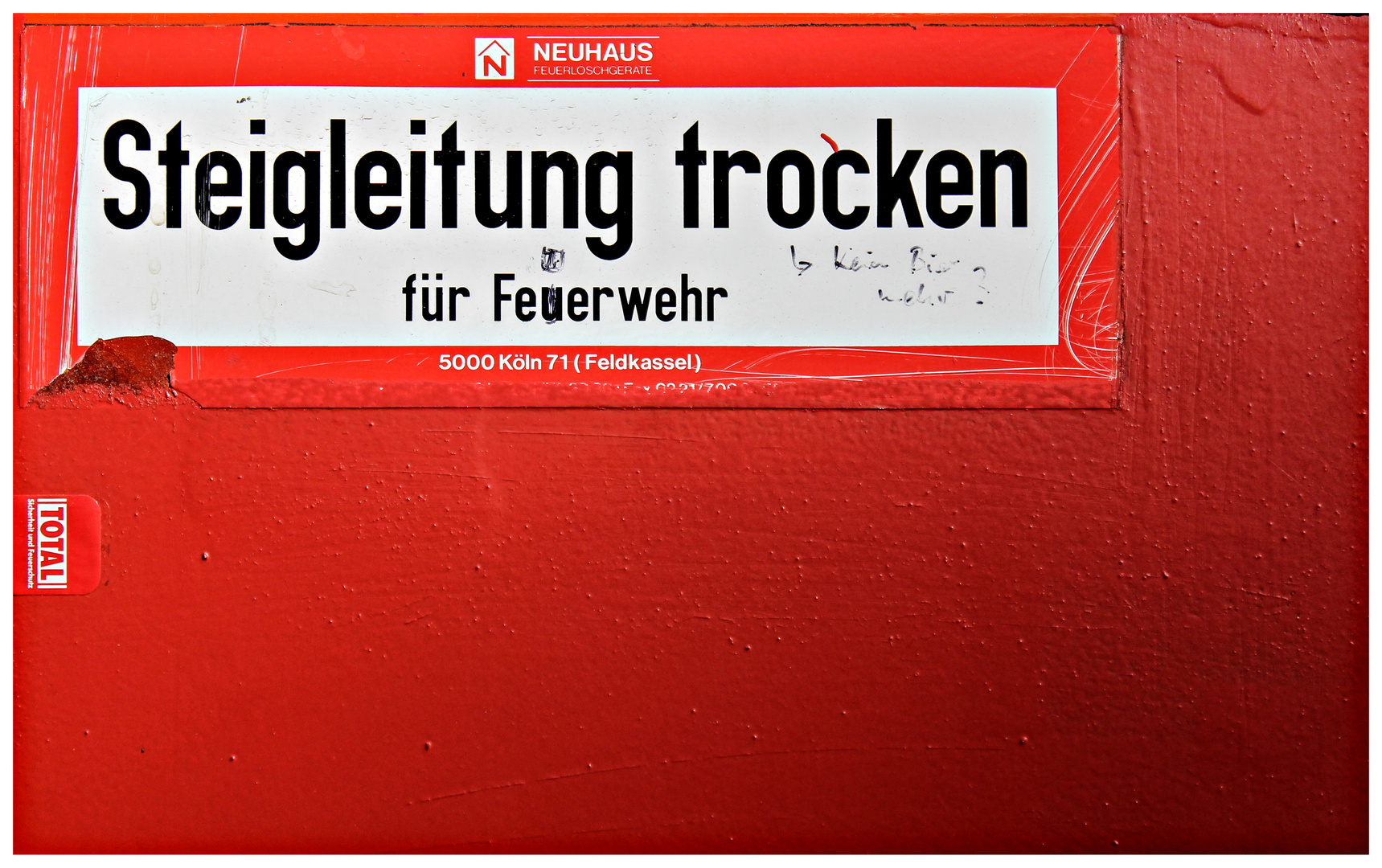 Trocken für die FEUERWEHR ???