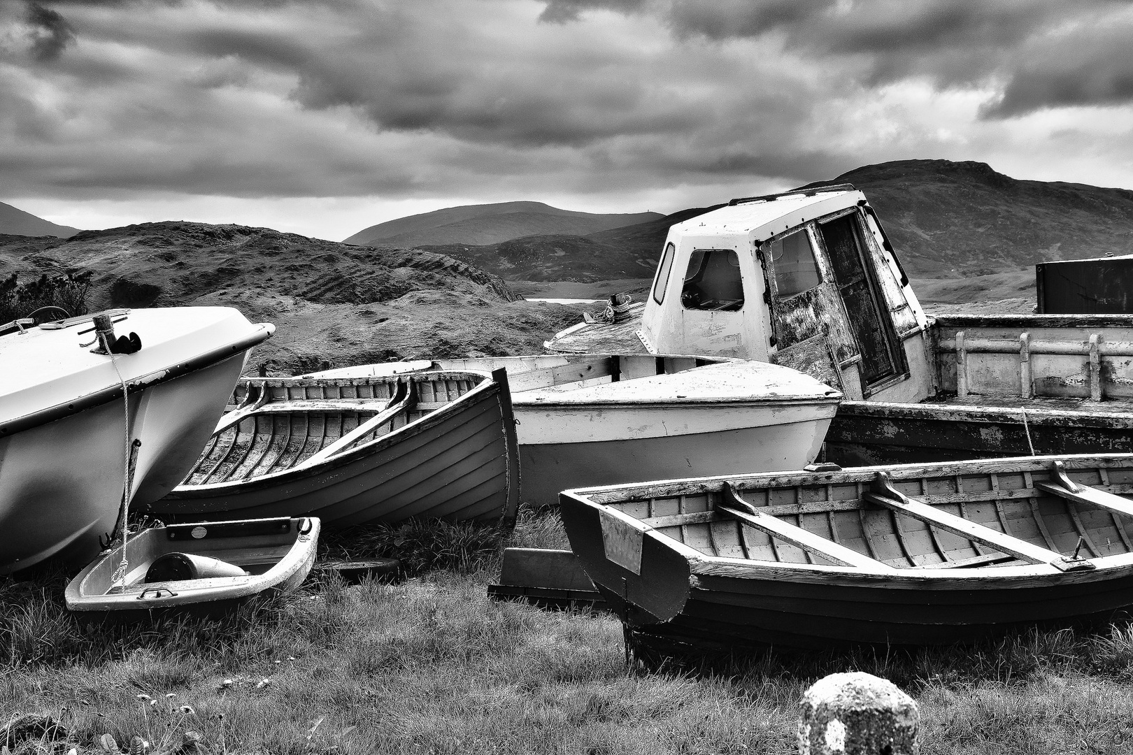 Trocken Schwimmen   --   Balnakeil Craft Village ©D5322_BW-p-05