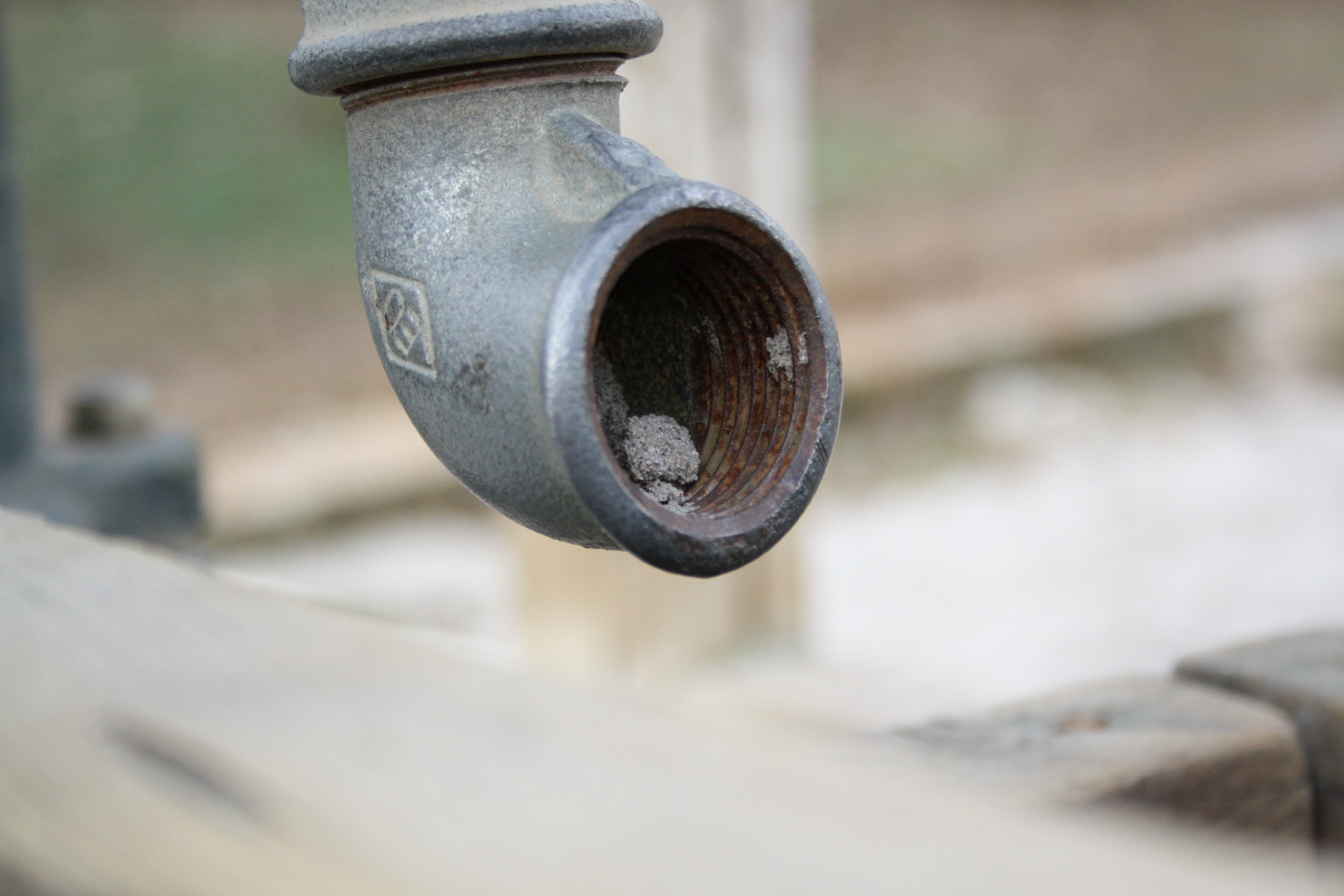 trockene Wasserleitung